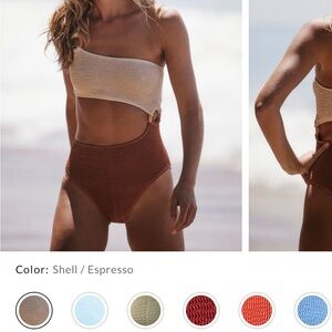Two-Tone one piece swim